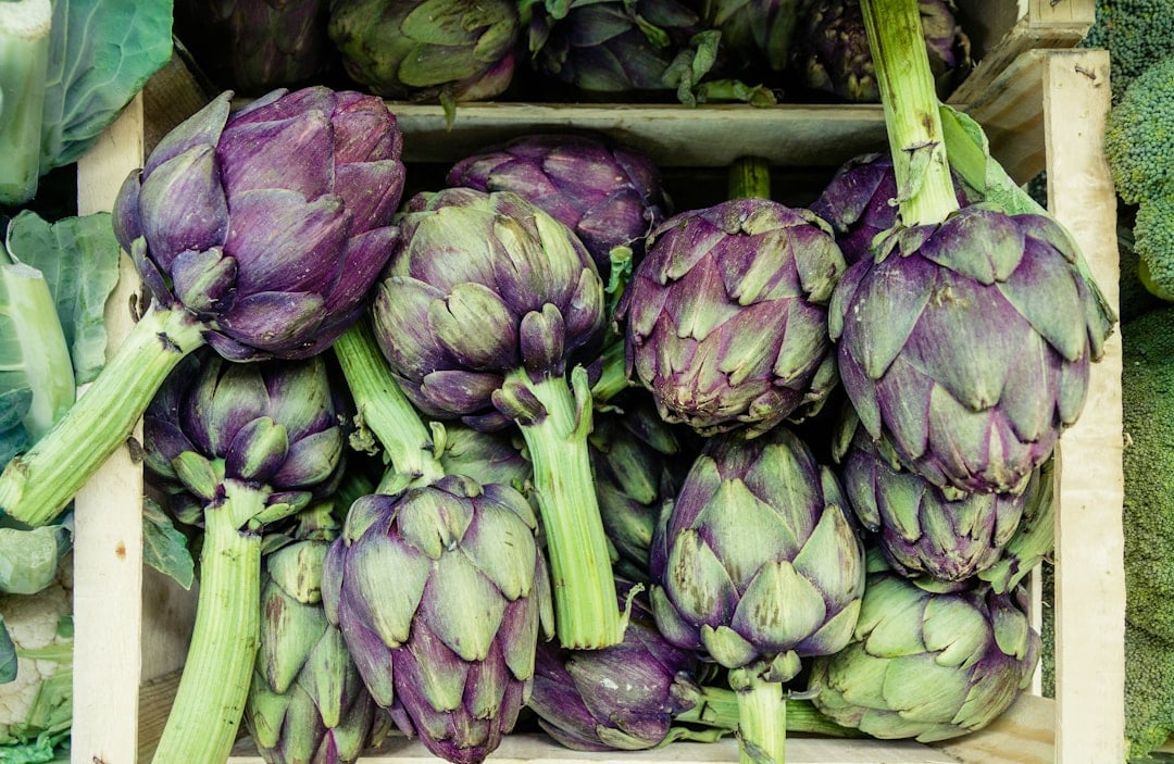 Photo by Martin Adams close-up photography of green and purple vegetables