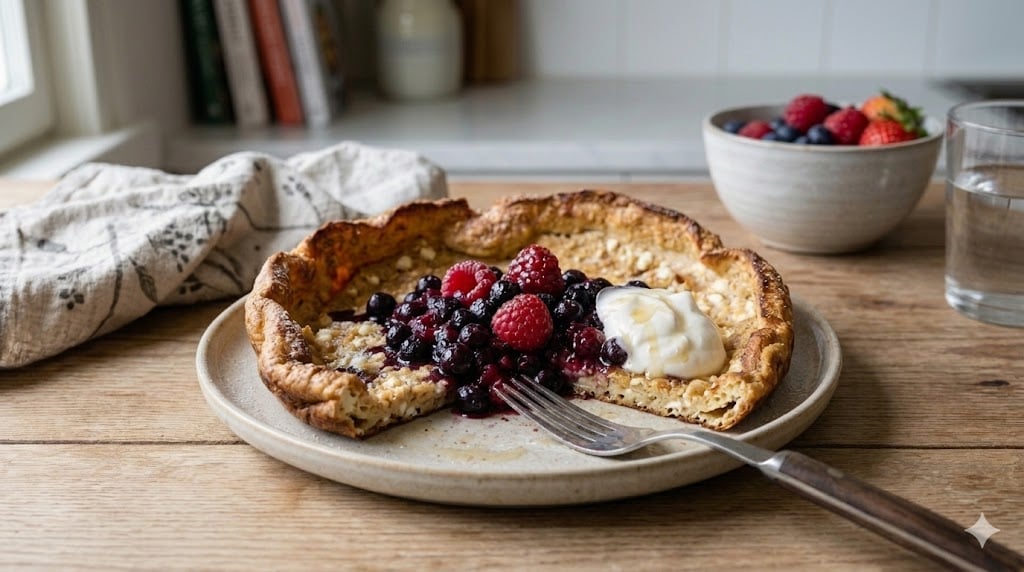 Muutoksen mehevä proteiinipannukakku